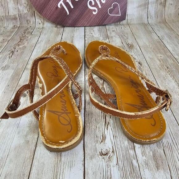 Women's American Eagle Brown Sandals Size 7 - Picture 4 of 5